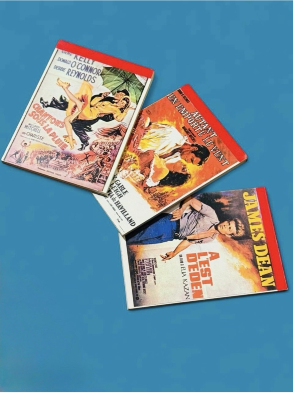 Vintage Movie Poster Memo Pads Lot of 3 James Dean Gable O’Connor Ephemera 3x4